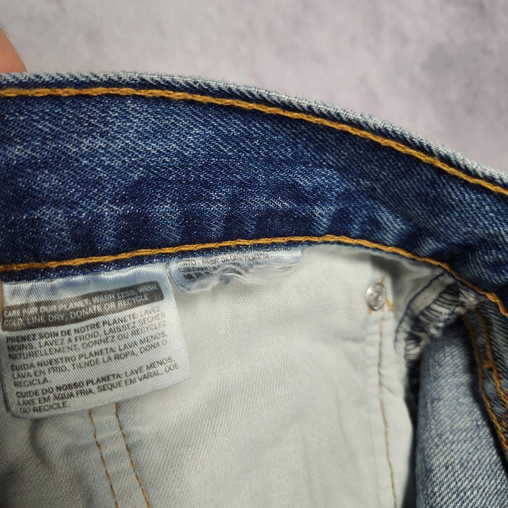 Levi's 505 Regular Fit Mens Jeans size 36‎ 38x29 Blue Straight Leg Classic Denim - Picture 13 of 14